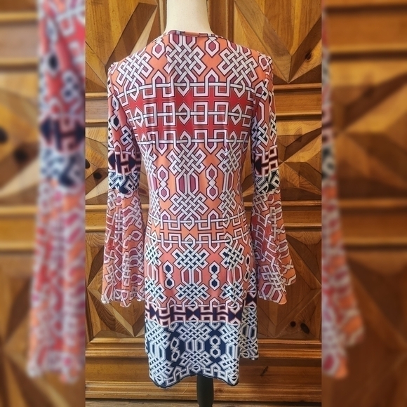 MSK Bell Sleeve Dress Sz S - Picture 4 of 5